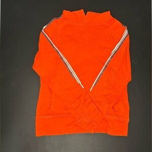 Bright Orange Gap Fit Pullover Hooded Sweatshirt - Size Medium